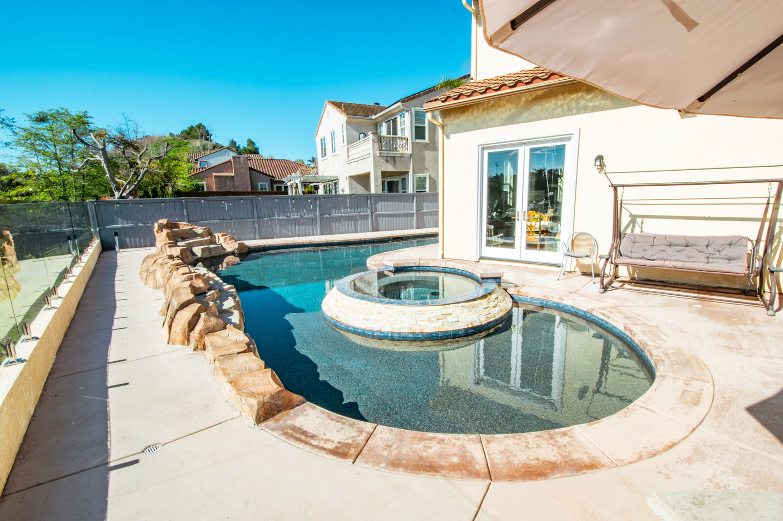 Custom new pool construction in San Diego